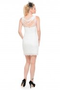 Короткое Вечернее Платье Белый A60043