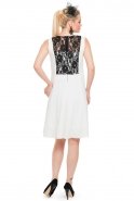 Короткое Коктейльное Платье Белый T2526