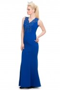 Длинное Вечернее Платье Ярко-синий AN2329