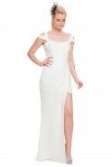 Короткое Вечернее Платье Белый NA6203