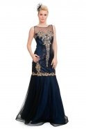 Длинное Вечернее Платье Ярко-синий S4270