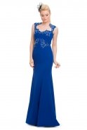 Длинное Вечернее Платье Ярко-синий S4279