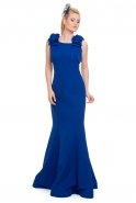 Длинное Вечернее Платье Ярко-синий S4286