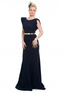 Длинное Вечернее Платье Темно-синий S4294
