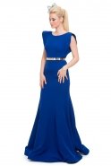 Длинное Вечернее Платье Ярко-синий S4294