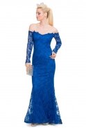 Длинное Вечернее Платье Ярко-синий ST5183