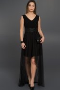 Длинное Вечернее Платье Черный AR36822