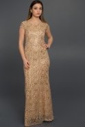 Длинное Вечернее Платье Золотой AR36700