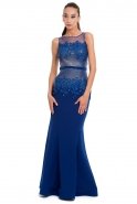 Длинное Вечернее Платье Ярко-синий S4160