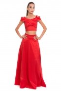 Длинное Вечернее Платье красный F2673