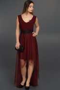Длинное Вечернее Платье Бордовый AR36822