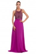Длинное Вечернее Платье Пурпурный O4353