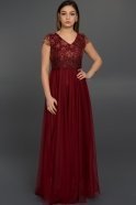 Длинное Вечернее Платье Бордовый AR36836