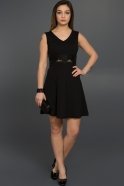 Короткое Вечернее Платье Черный AR36835