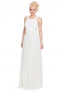 Длинное Вечернее Платье Белый E3169