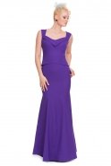 Длинное Вечернее Платье Пурпурный E3176