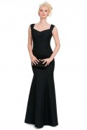 Длинное Вечернее Платье Черный E3176