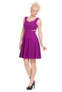 Короткое Вечернее Платье Пурпурный C8000