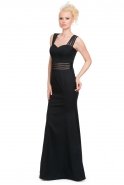 Длинное Вечернее Платье Черный E3153
