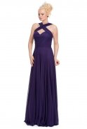 Длинное Вечернее Платье Пурпурный E3168