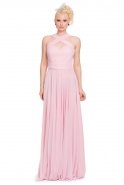 Длинное Вечернее Платье розовый E3168