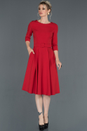 Короткое Платье На Приглашение красный ABK709
