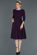 Короткое Платье На Приглашение Пурпурный ABK709