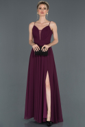 Длинное Выпускное Платье Пурпурный ABU820