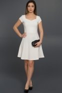 Короткое Вечернее Платье Белый AR36842