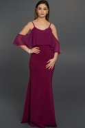 Длинное Вечернее Платье Пурпурный ABU329