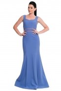 Длинное Вечернее Платье Синий ABU411