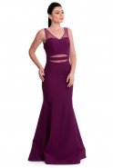 Длинное Вечернее Платье Пурпурный C7178