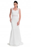Длинное Вечернее Платье Белый E3153