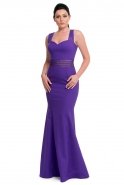 Длинное Вечернее Платье Пурпурный E3153