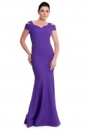 Длинное Вечернее Платье Пурпурный E3181