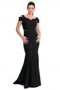 Длинное Вечернее Платье Черный E3181