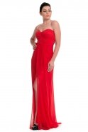 Длинное Вечернее Платье Сердечко красный F2636