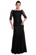 Длинное Вечернее Платье Черный J1165