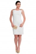Короткое Вечернее Платье Белый N98385