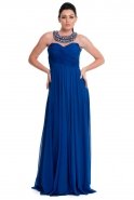 Длинное Вечернее Платье Ярко-синий O9086