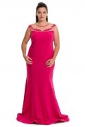 Длинное Свободное Вечернее Платье Светлая Фуксия S4296