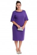 Короткое Свободное Вечернее Платье Пурпурный NZ3408