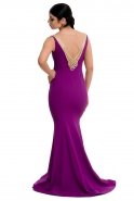 Длинное Вечернее Платье Пурпурный C7052