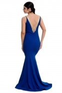 Длинное Вечернее Платье Ярко-синий C7052