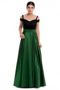 Длинное Вечернее Платье Изумрудно-зеленый GG6828