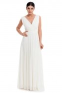 Длинное Вечернее Платье Белый GG6842