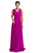 Длинное Вечернее Платье Пурпурный O4424