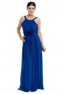 Длинное Вечернее Платье Ярко-синий T2585