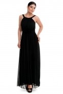 Длинное Вечернее Платье Черный T2585