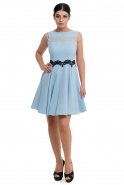 Короткое Вечернее Платье Светло-синий GG5488